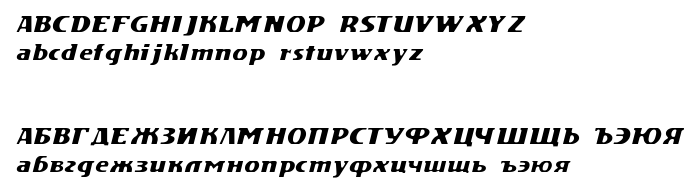 Vista previa fuente DS Motion Demo Italic