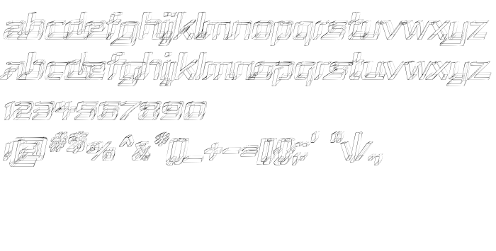 Vista previa fuente Republika - Sktech Italic