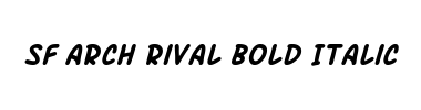 Fuente SF Arch Rival Bold Italic