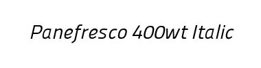 Fuente Panefresco 400wt Italic