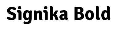 Fuente Signika Bold
