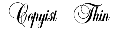 Fuente Copyist Thin