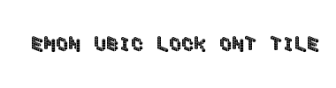 Fuente DemonCubicBlockFont Tile