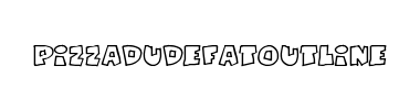 Fuente PizzaDudeFatOutline