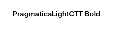 Fuente PragmaticaLightCTT Bold