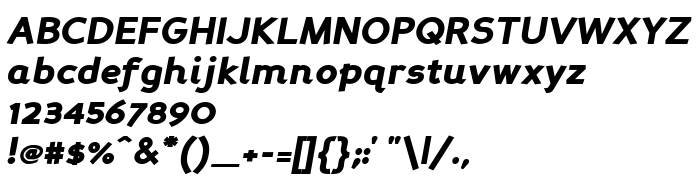 Vista previa fuente Perspective Sans Black Italic