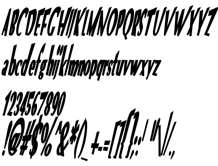 Vista previa fuente VTC Optika Bold Italic